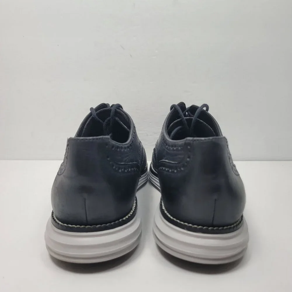 Cole Haan Original Grand Men's Black Wingtip Oxfords Shoes C23404 US Size 10M - Picture 6 of 10